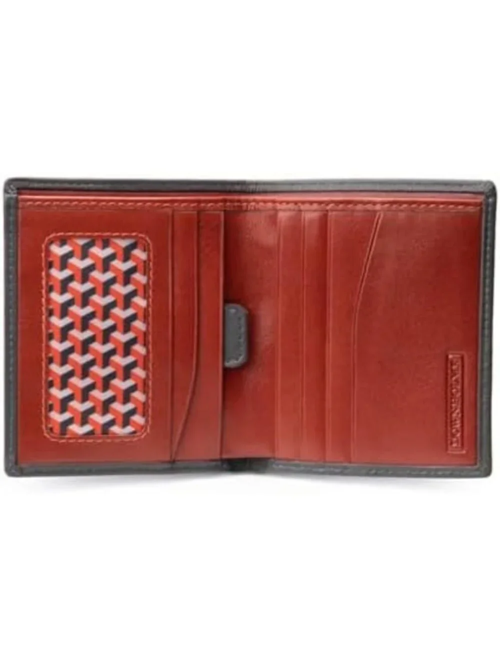 Slim Leather Bifold Wallet for Men - Stylish Pewter Gray, Compact Design, RFID